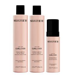 Подхранващ комплект за къдрава коса Selective CURLLOVER 2х275/150ml