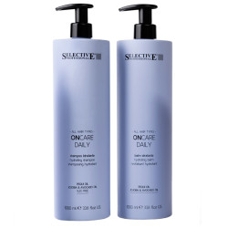 Хидратиращ комплект шампоан и балсам за всеки тип коса Selective ONcare Daily 2x1000ml 