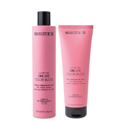 Подхранващ комплект шампоан и балсам за запазване цвета на боядисаната коса Selective ON Care Color Block 275/250ml