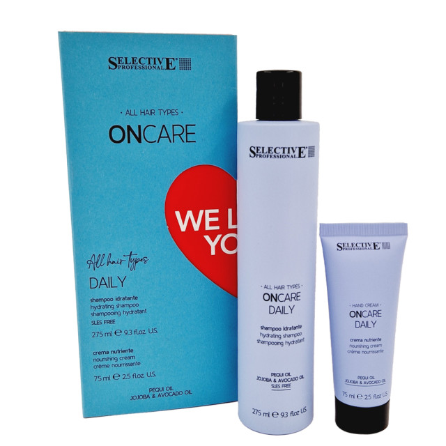 Хидратиращ комплект шампоан и крем за ръце Selective ONcare We Love You Daily