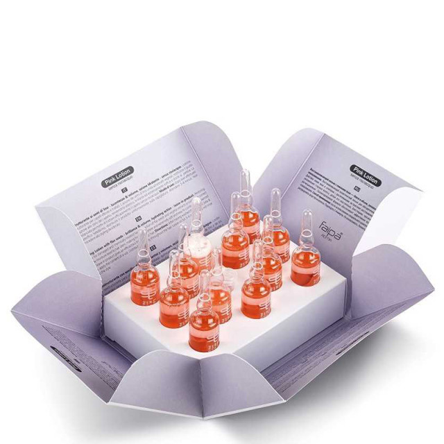 Ампули с ленено семе за увредена и третирана коса Faipa Seta & Lino Pink Lotion Restructurizing 12x13ml