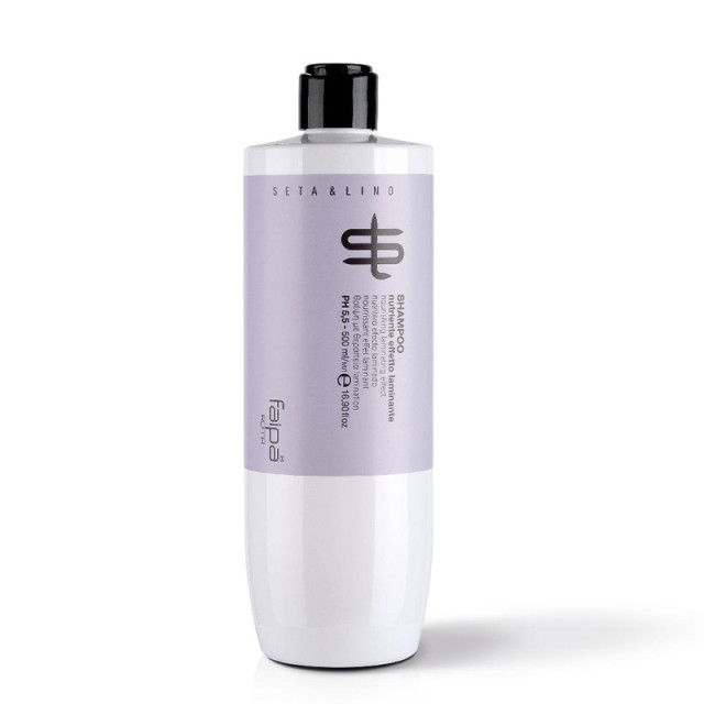 Подхранващ шампоан с ламиниращ ефект за всеки тип коса Faipa Seta & Lino Shampoo 500ml