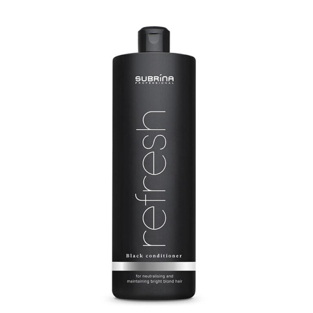Черен балсам за руса коса Subrina Professional Refresh Black Conditioner 1000ml
