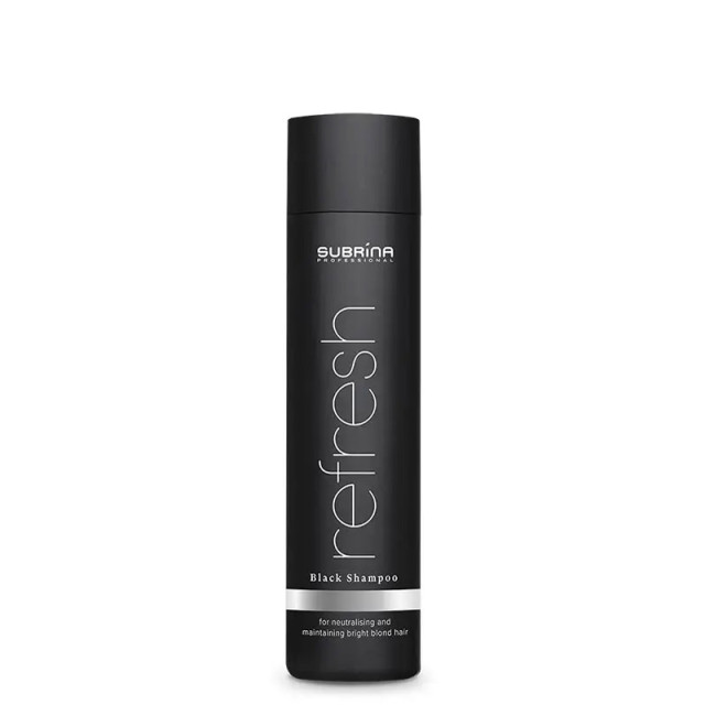 Черен шампоан за руса коса Subrina Professional Refresh Black Shampoo 250ml