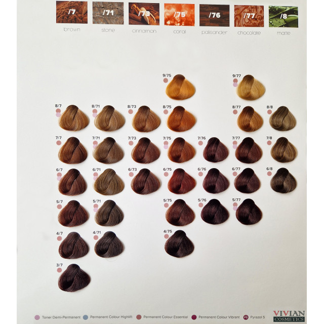 Трайна боя за коса с течни кристали и арган Subrina Professional Permanent Essential Hair Colour Cream 100ml