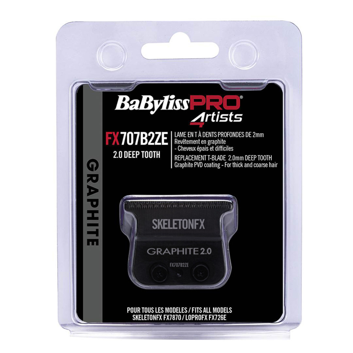 Резервно графитено ножче за тример Babyliss PRO Graphite Deep Tooth FX707B2Z